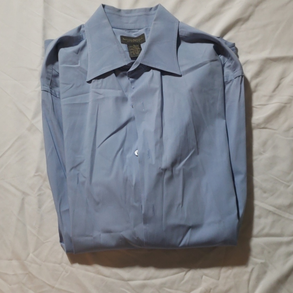 Banana republic stretch blue collared shirt sz XL